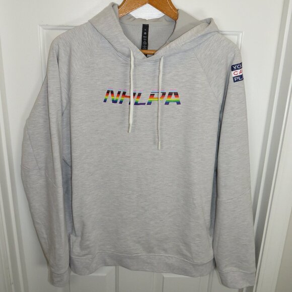 Lululemon City Sweat Pullover Hoodie Men’s Sz XL Drawstring NHLPA Logo Rainbow - Picture 1 of 7